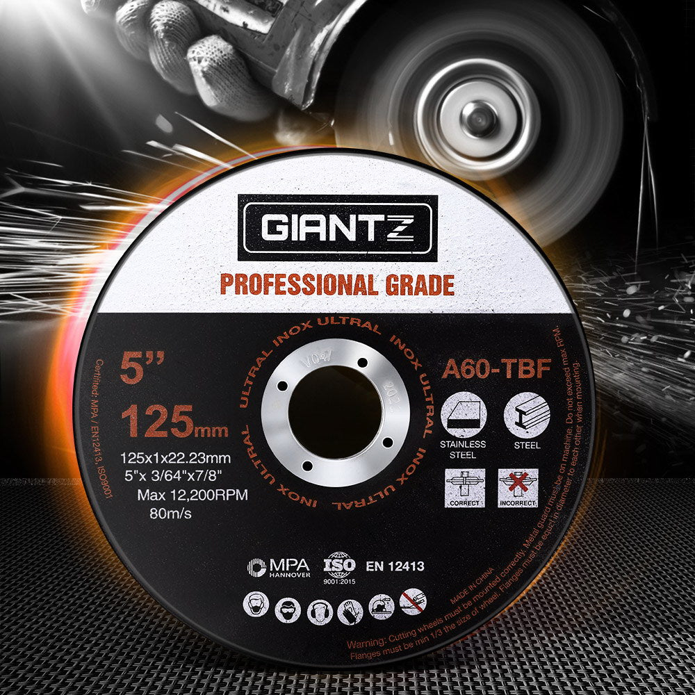 Giantz 100 x 5" Cutting Disc 125mm Metal Cut Off Wheel Angle Grinder Thin Steel