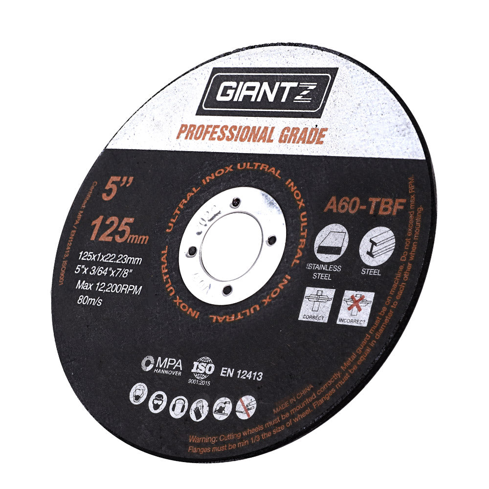 Giantz 25 x 5" Cutting Disc 125mm Metal Cut Off Wheel Angle Grinder Thin Steel