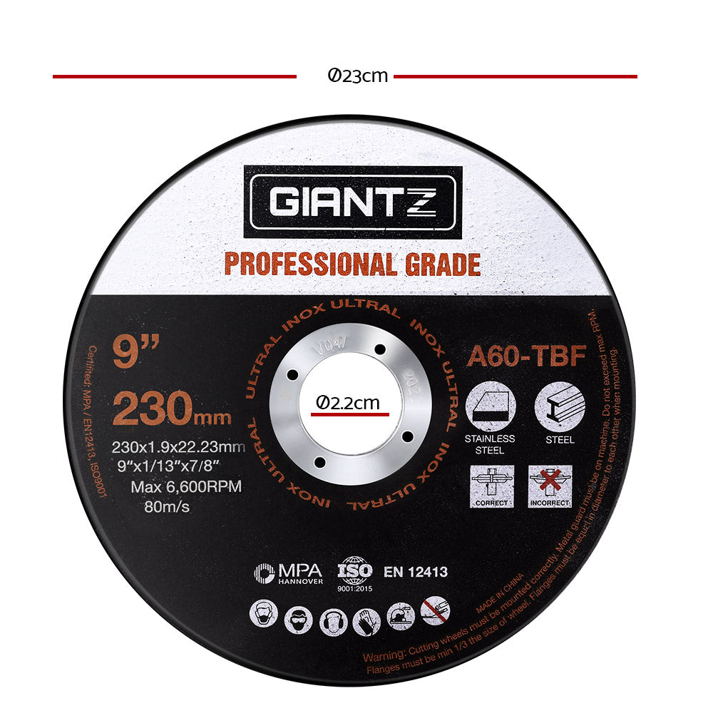 Giantz Cutting Disc 230mm Metal Cut Off Wheel Angle Grinder Thin Steel