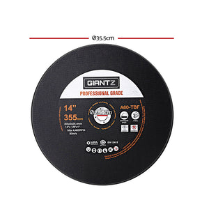 Giantz 10 x 14" Cutting Disc 355mm Metal Cut Off Wheel Angle Grinder Thin Steel