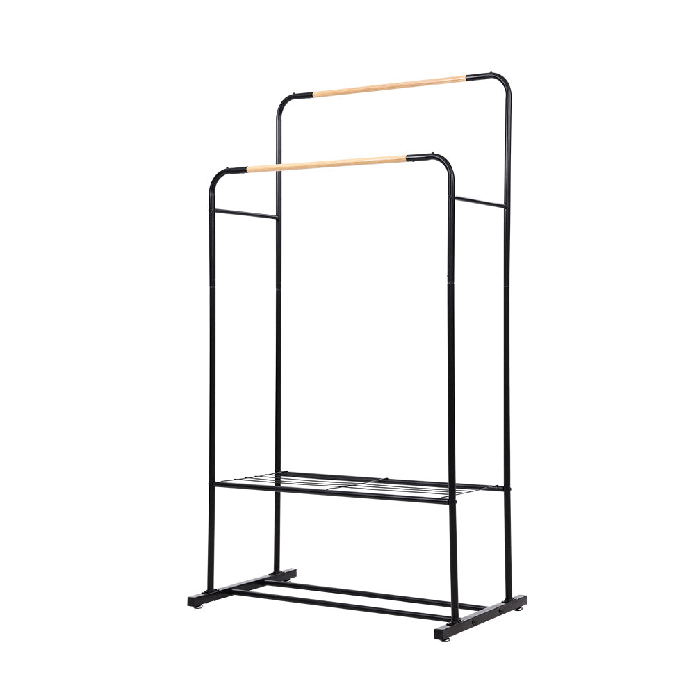 Portable Clothes Rack Rail Hanger Stand Garment Wardrobe Closet Organiser Shelf