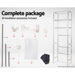 3 Tier Bathroom Storage Rack - Silver