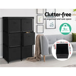 Portable Cube Storage Boxes Cabinet Clothes Toys Drawer Organiser 6 Cubes