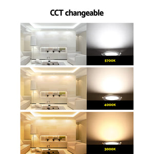 6 x LUMEY LED Downlight Kit Ceiling Bathroom Light CCT Changeable 12W