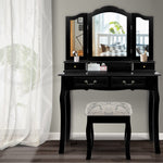 Artiss Dressing Table with Mirror - Black