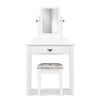 Artiss Dressing Table Stool Mirror Makeup Jewellery Organiser Cabinet Drawer