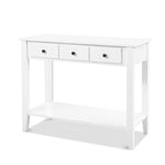Artiss Hallway Console Table Hall Side Entry 3 Drawers Display French White Desk