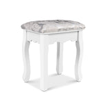 Artiss Dressing Stool Bedroom White Make Up Chair Living Room Fabric Furniture