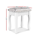 Artiss Dressing Stool Bedroom White Make Up Chair Living Room Fabric Furniture