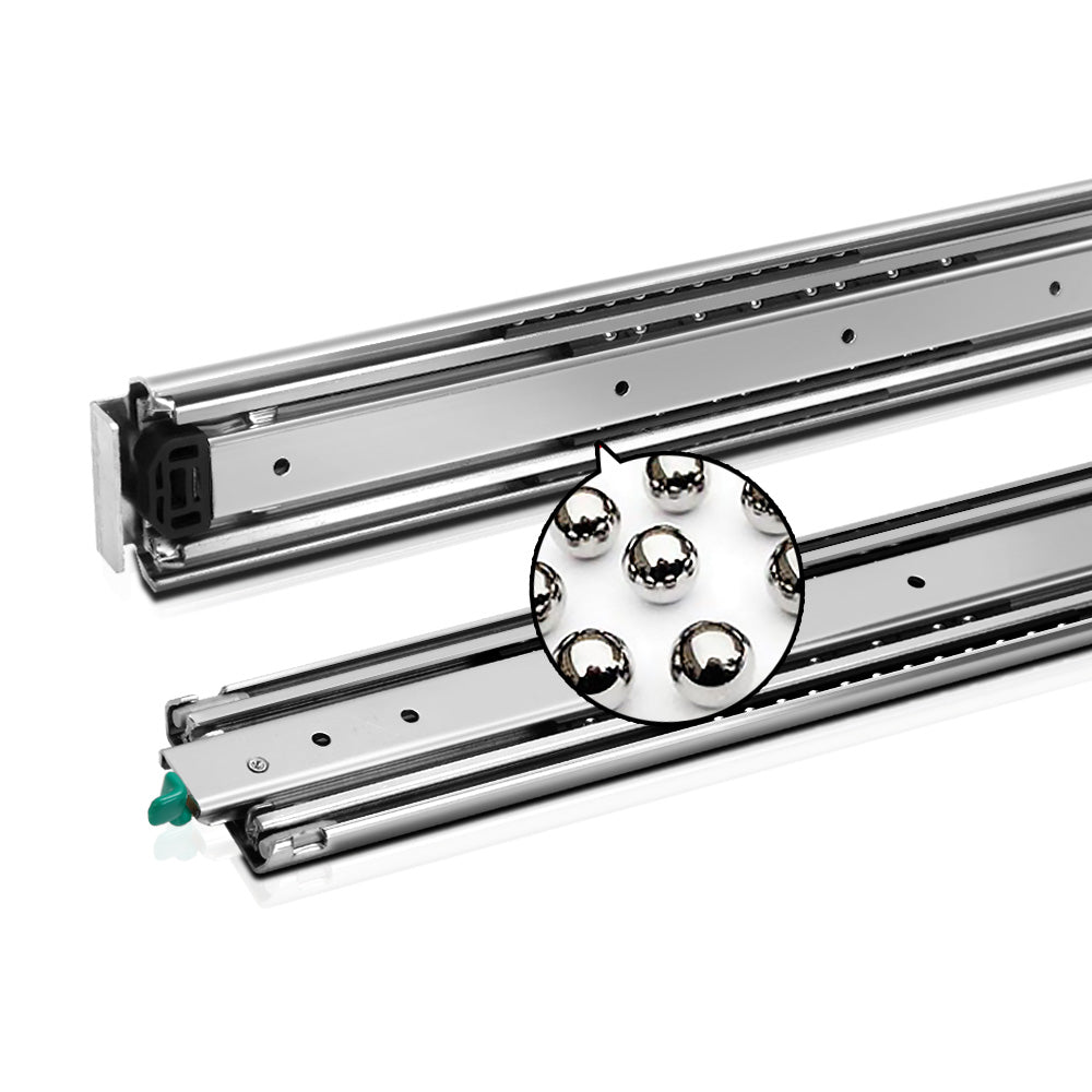 Cefito Heavy Duty 125KG Locking Drawer Slides Full Extension Ball Bearing 1016mm