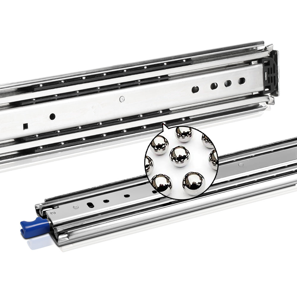 Cefito 227KG Heavy Duty Locking Drawer Slide Full Extension Ball Bearing 711mm