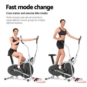 Everfit 4in1 Elliptical Cross Trainer Exercise Bike Bicycle Fitness