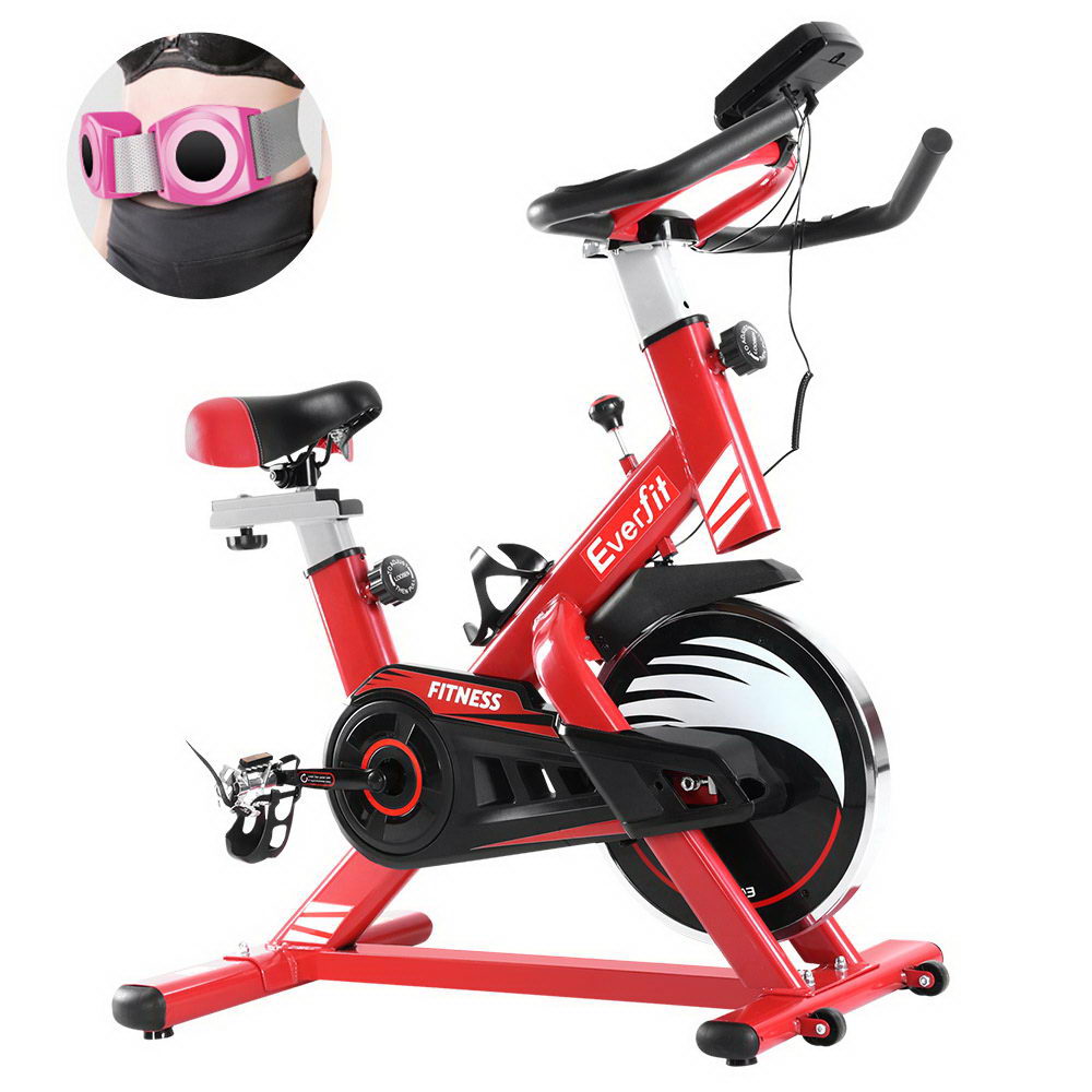 Everfit Exercise Spin Bike Cycling Fitness Commercial Home Workout Gym Equipment Red