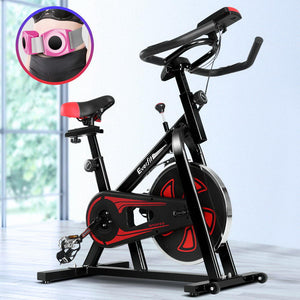 Everfit Spin Exercise Bike Cycling Fitness Commercial Home Workout Gym Equipment Black