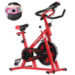 Everfit Spin Exercise Bike Cycling Fitness Commercial Home Workout Gym Equipment Red