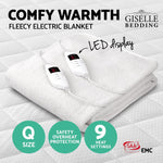Giselle Bedding 9 Setting Fully Fitted Electric Blanket - Queen