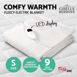 Giselle Bedding 9 Setting Fully Fitted Electric Blanket - Single
