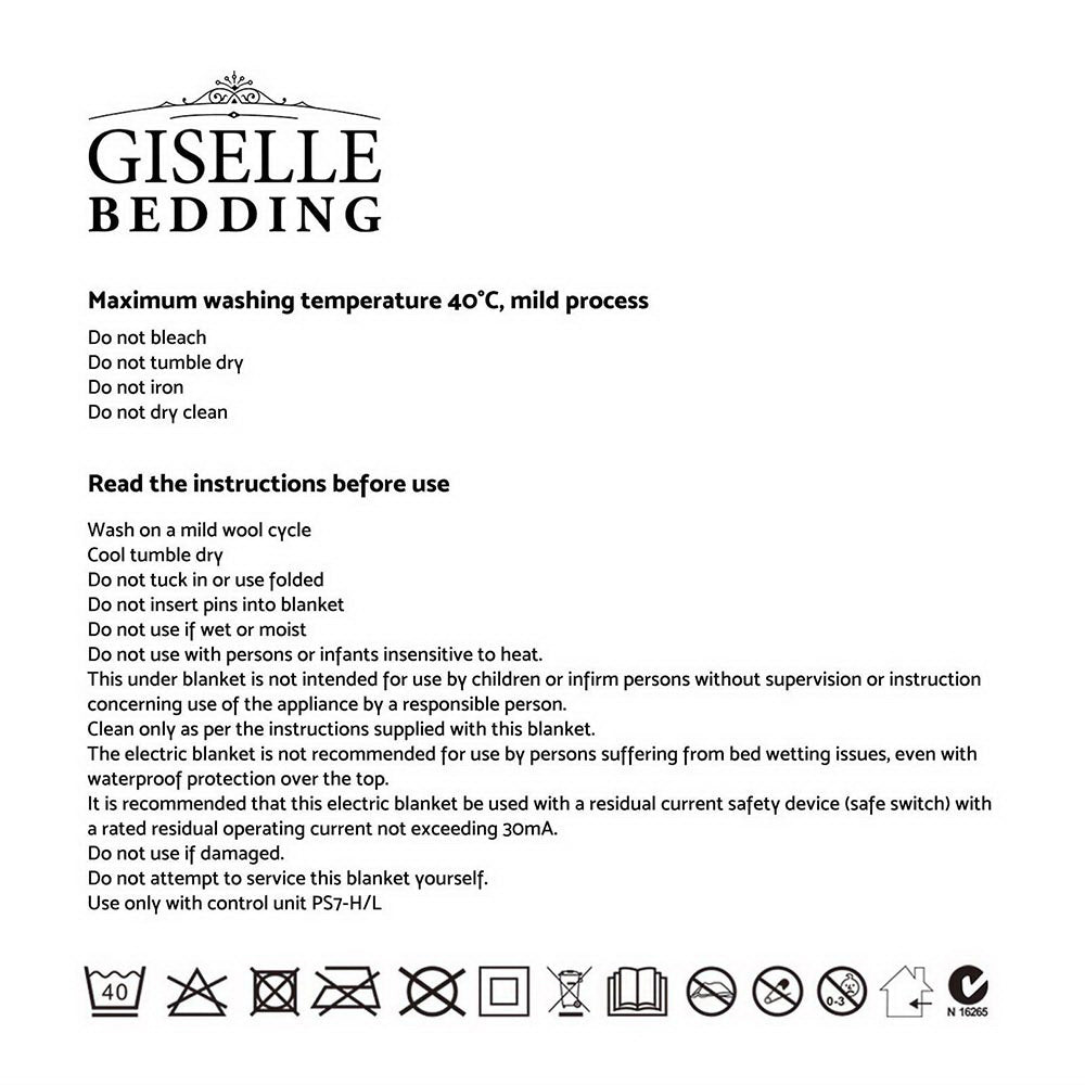 Giselle Bedding Electric Throw Blanket - Chocolate
