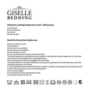 Giselle Bedding Electric Throw Blanket - Chocolate