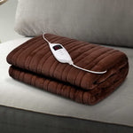 Giselle Bedding Electric Throw Blanket - Chocolate