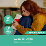 Giselle Bedding Electric Throw Blanket - Navy