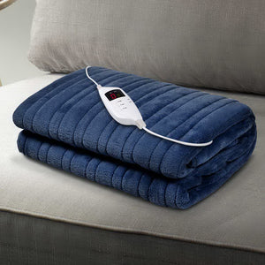 Giselle Bedding Electric Throw Blanket - Navy
