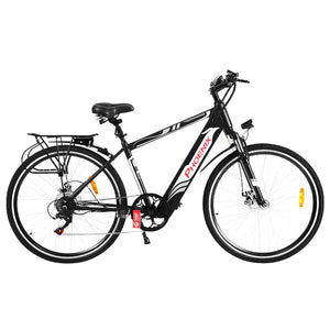 Phoenix 27" Electric Bike eBike e-Bike Mountain Bicycle City Battery Motorized Black