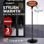 Devanti 2000w Electric Portable Patio Strip Heater