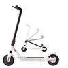 Electric Scooter Compact Portable Foldable Commuter Bike Kids Adult LED Light White