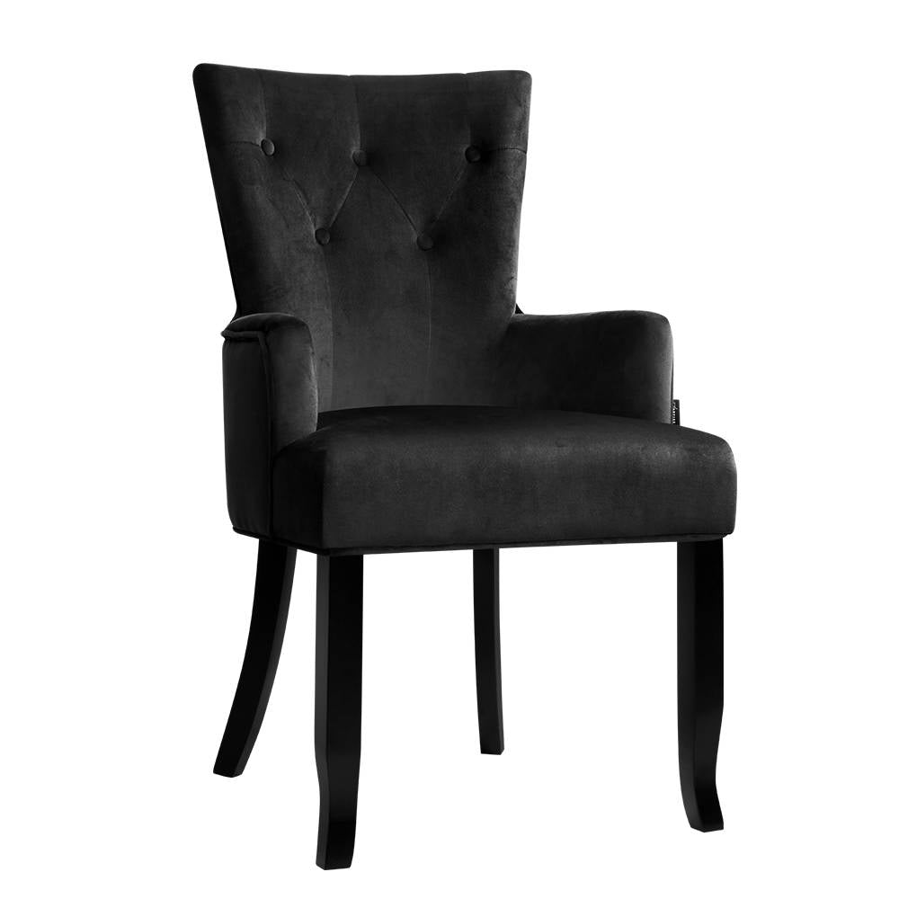 Artiss French Provincial Dining Chair - Black