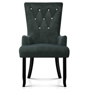 Artiss French Provincial Dining Chair - Grey