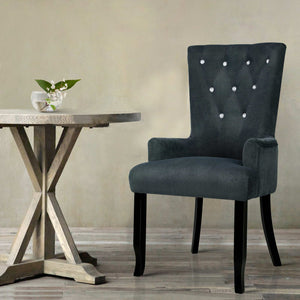 Artiss French Provincial Dining Chair - Grey