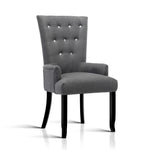 Artiss Cayes French Provincial Dining Chair - Grey