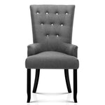 Artiss Cayes French Provincial Dining Chair - Grey