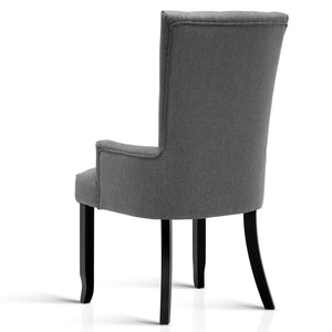 Artiss Cayes French Provincial Dining Chair - Grey