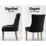 Artiss French Provincial CAYES Dining Chair Black