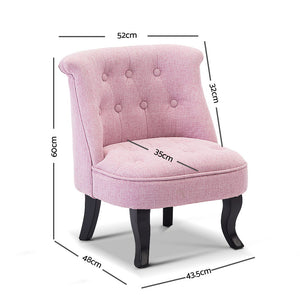 Artiss Kids Lorraine Chair - Pink