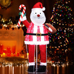 Jingle Jollys Christmas Motif Lights Santa Foldable 120 LED Outdoor Decoration