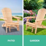 Gardeon Outdoor Adirondack Wooden Beach Chair