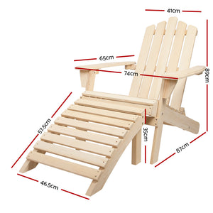 Gardeon Outdoor Wooden Beach Chair