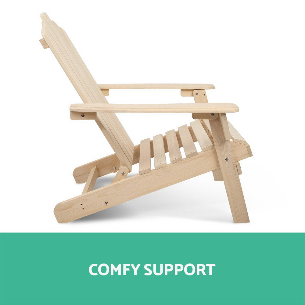 Gardeon Outdoor Wooden Beach Chair