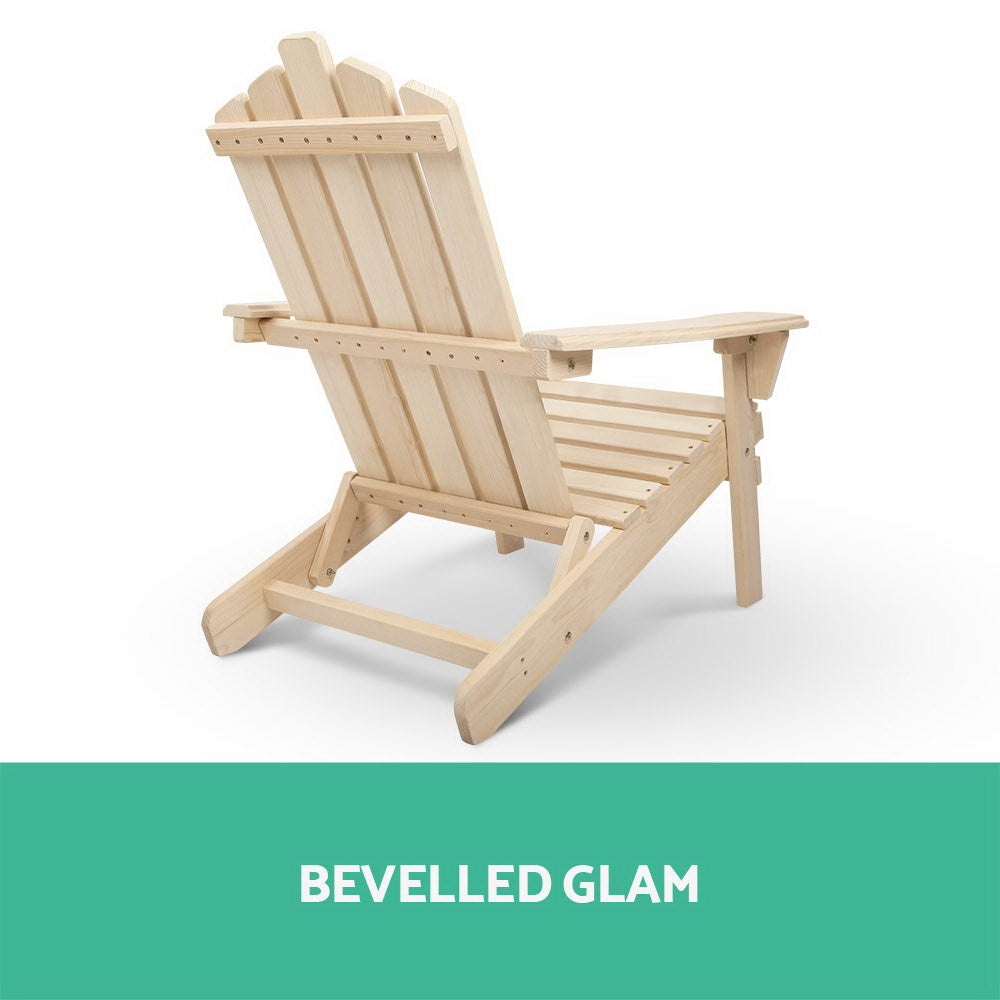 Gardeon Outdoor Wooden Beach Chair
