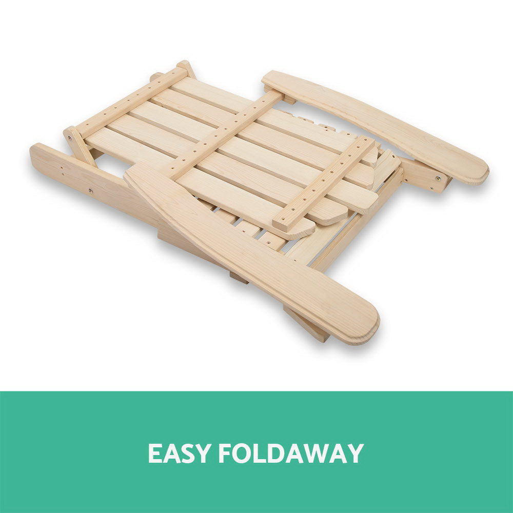 Gardeon Outdoor Wooden Beach Chair