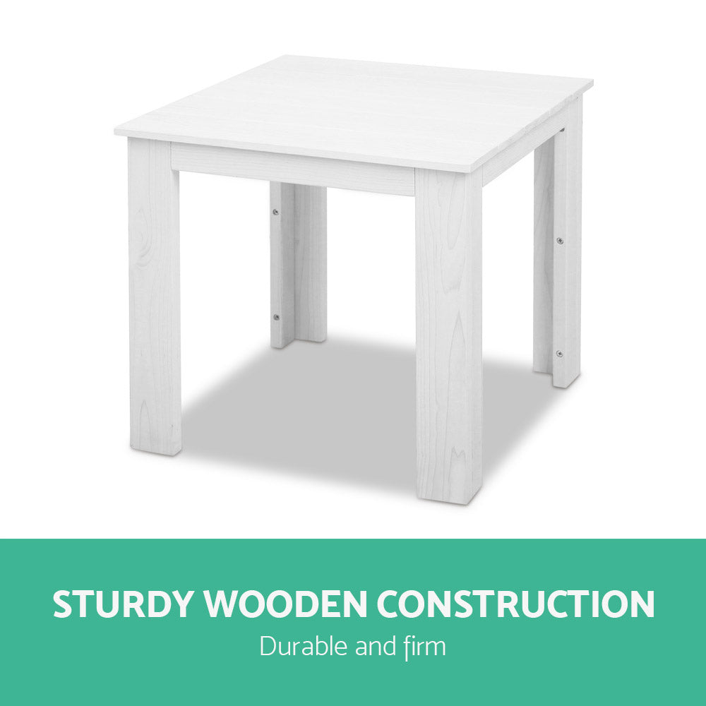 Gardeon Outdoor Side Beach Table - White