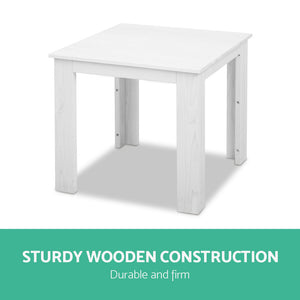 Gardeon Outdoor Side Beach Table - White