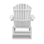 Gardeon 3 Piece Outdoor Adirondack Beach Chair and Table Set - White