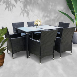 Gardeon Outdoor Furniture 7pcs Dining Set