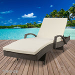 Gardeon Outdoor Sun Lounge - Grey
