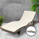 Gardeon Outdoor Sun Lounge - Grey
