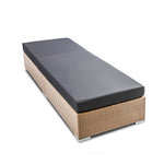 Gardeon Outdoor Wicker Sun Lounge - Natural Brown